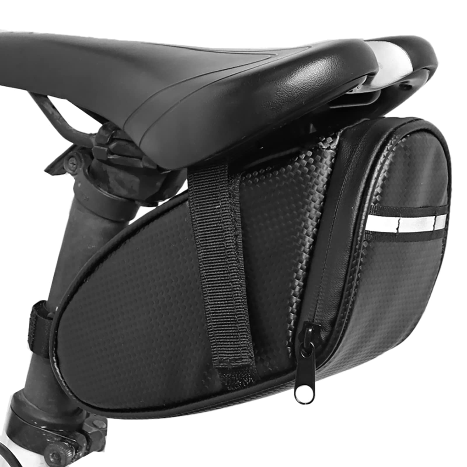 Gsrhzd Satteltaschen Für Fahrrad, Fahrradtasche Sattel, Rennrad Satteltasche, Fahrradsatteltasche Für Sattel Mit Reflektierender, Fahrradtasche Mountainbike, Schwarz von Gsrhzd