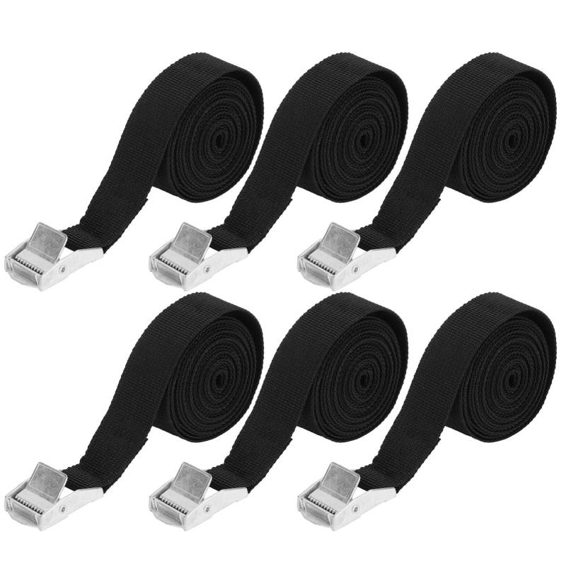 6PCS Hochleistungs-Zurrgurte, verstellbare, vielseitige Schnalle, Spanngurte für Motorrad-LKW-Gepäck von Gsycle