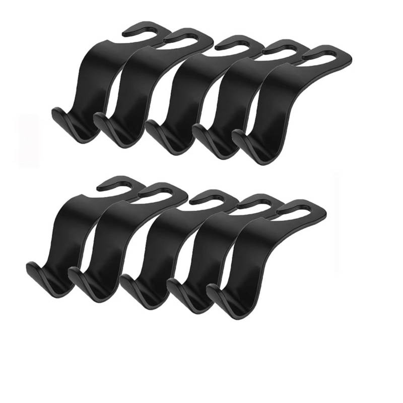 Auto Interieur Zubehör Auto-Kopfstützenhaken Aufhänger Für Taschen Sitzlehnen-Organizer Halter-Clips Auto-Befestigungshaken Auto-Aufbewahrungs-Innenausstattung Interieurleisten Zubehör(10Piece) von Gtdtixc