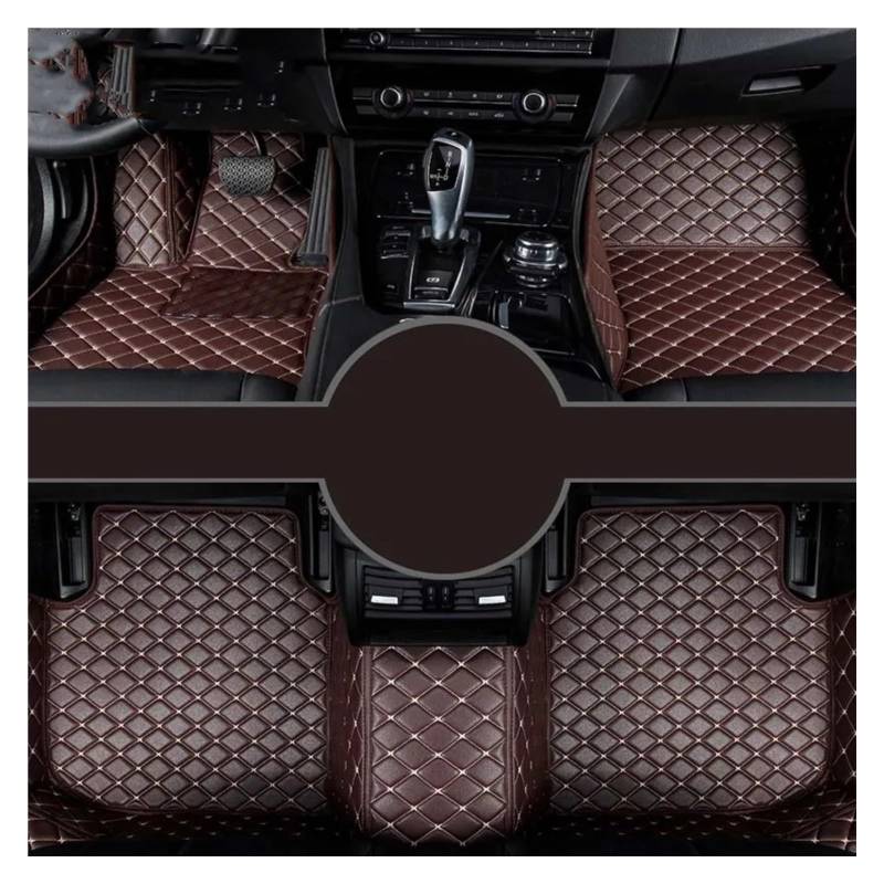 Autoteppiche Für 3er E46 1997-2004 318-330 Auto Teppiche Fuß Coche Zubehör Custom Car Fußmatten Fussmatten Auto(Coffee) von Gtdtixc