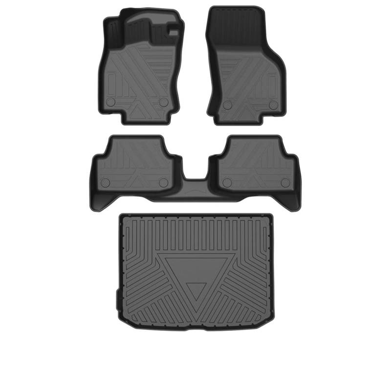 Autoteppiche Für A3 8V 2013-2019 Fließheck Limousine Auto Fußmatten Allwetter Fußmatten Pad wasserdichte Tablett Matte Innenraum Fussmatten Auto(Hatchback-4 PCS) von Gtdtixc