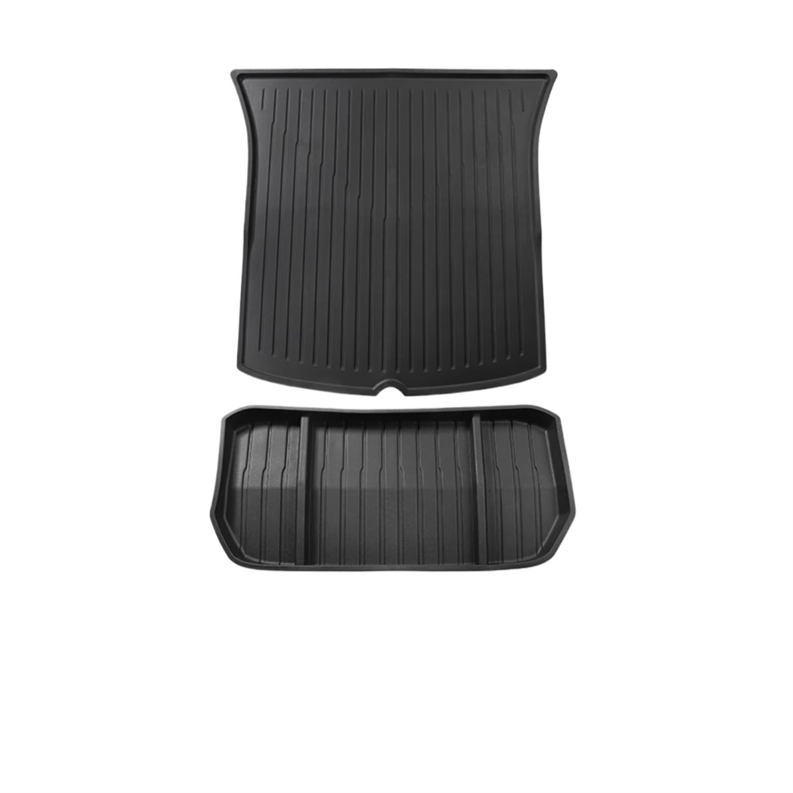 Autoteppiche Für Tesla Für Modell 3 Für Modell Y Bodenmatte Fußpolster Automodifikation Vordere Und Hintere Kofferraummatte Fussmatten Auto(My Trunk pad 2pcs) von Gtdtixc