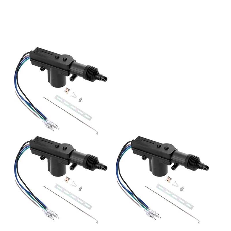 Heckklappenschloss 2-10set Universal Auto Elektrische Fernbedienung Zentrale Türverriegelung Antrieb Auto Heavy-Duty 12V Power Locking System Einzelne Pistole Typ Kit Kofferraum Türschloss(5Wire 3set) von Gtdtixc