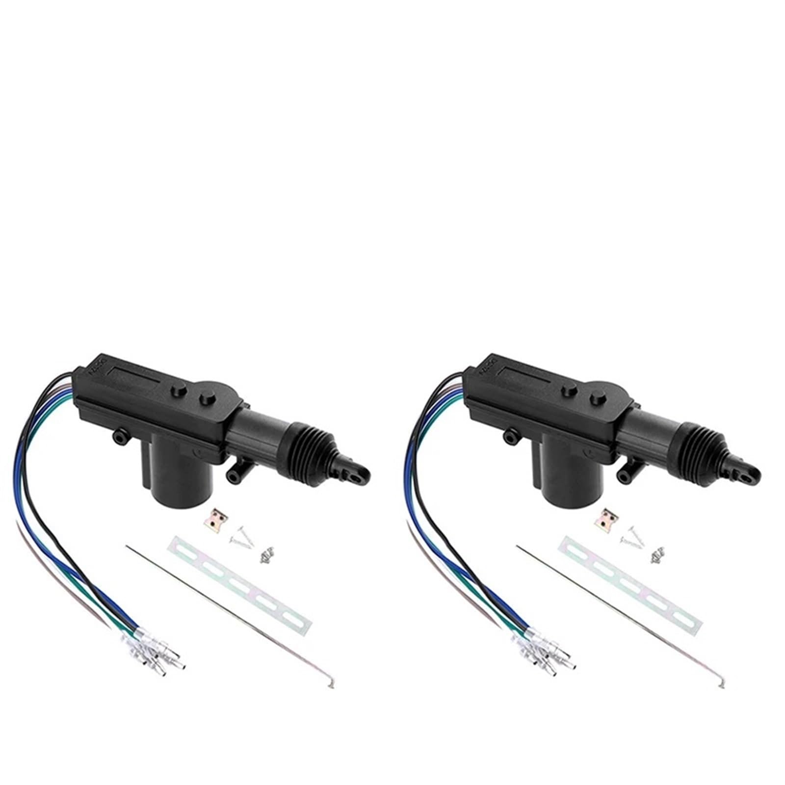 Heckklappenschloss 2-10set Universal Auto Elektrische Fernbedienung Zentrale Türverriegelung Antrieb Auto Heavy-Duty 12V Power Locking System Einzelne Pistole Typ Kit Kofferraum Türschloss(5Wire 2set) von Gtdtixc