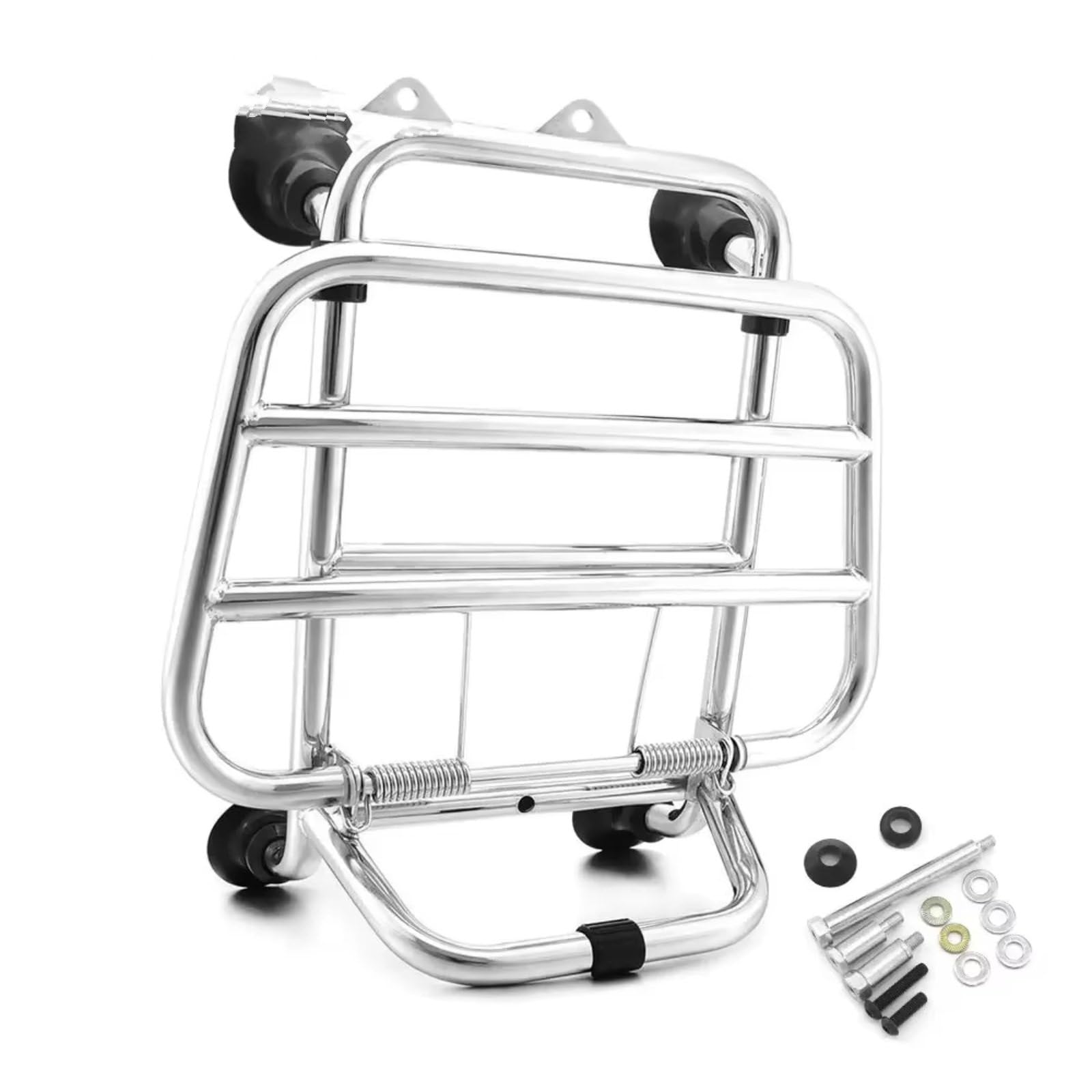 Motorrad Heckgepäckträger Für GTS 300 2019 2020 2021 2022 Für GTV 300 Front Körper Lagerung Rack Halterung Motorrad Front Gepäck Rack Hinterradgepäckträger(Silber) von Gtdtixc