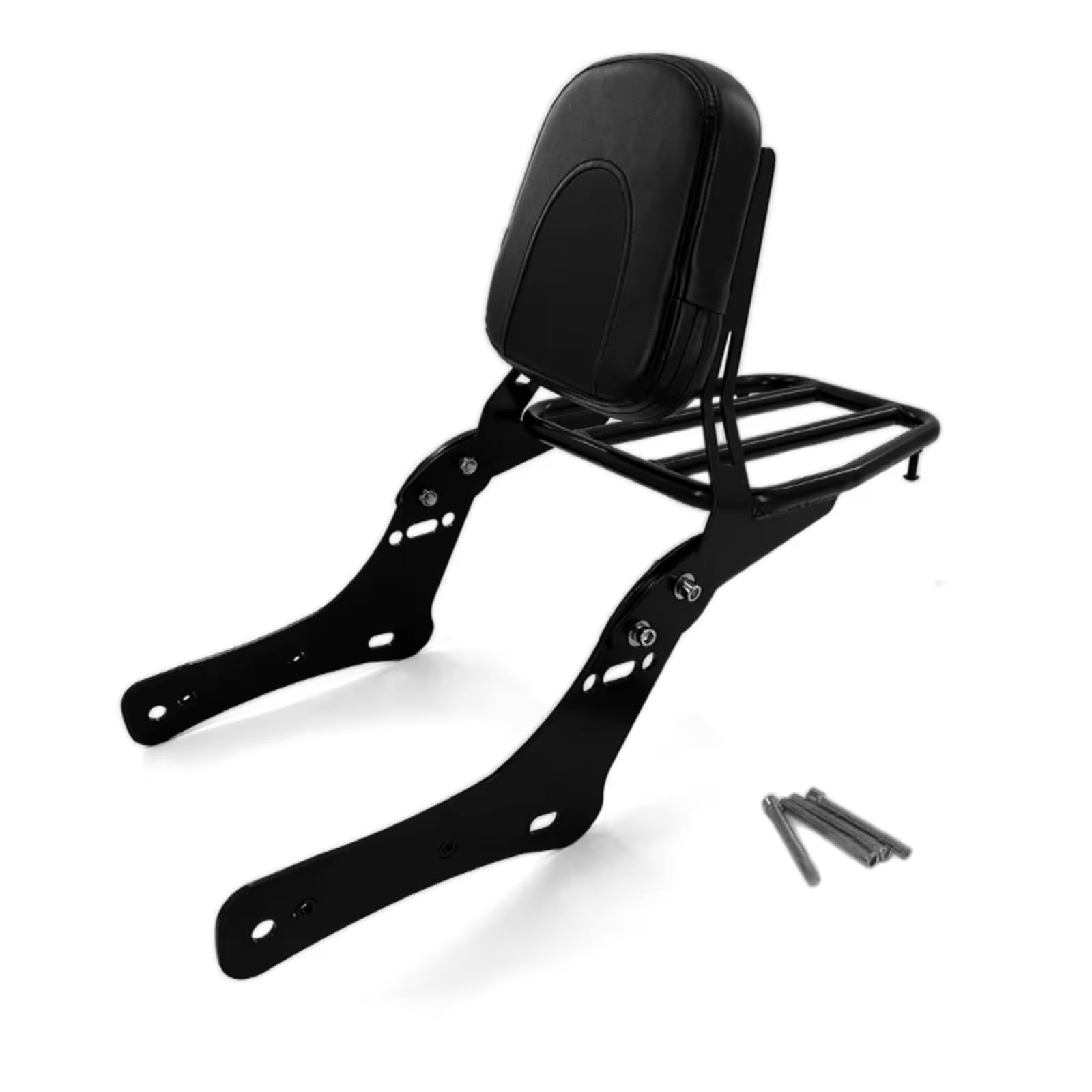 Motorrad Heckgepäckträger Für Kawasaki Für Vulcan S 650 VN650 EN650 2015-2023 Motorrad Abnehmbare Hintere Sissy Bar Rückenlehne Kissenpolster Mit Gepäckträger Hinterradgepäckträger von Gtdtixc