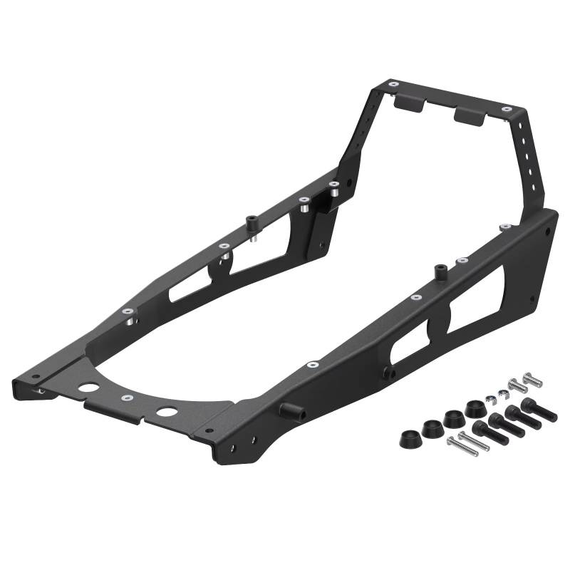 Motorrad Heckgepäckträger Für Raptor 700 2006-2023 700R 2009-23 2022 Hilfsrahmen Heckrahmen Für ATV Carbon Stahl Rostfrei Zubehör Hinterradgepäckträger von Gtdtixc