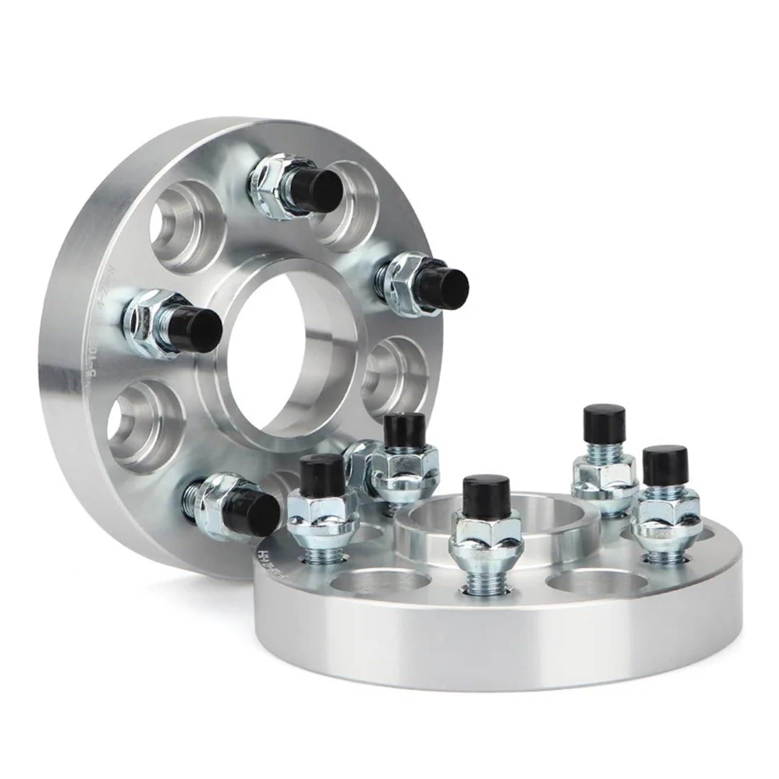 Raddistanzscheiben 2 Stück 15/20/25/30/35/40 mm PKD 5 x 114,3 CB 54,1 mm/Radabstandshalter-Adapter 5 Lug Wheel Spacers(2pcs 25mm Silver) von Gtdtixc