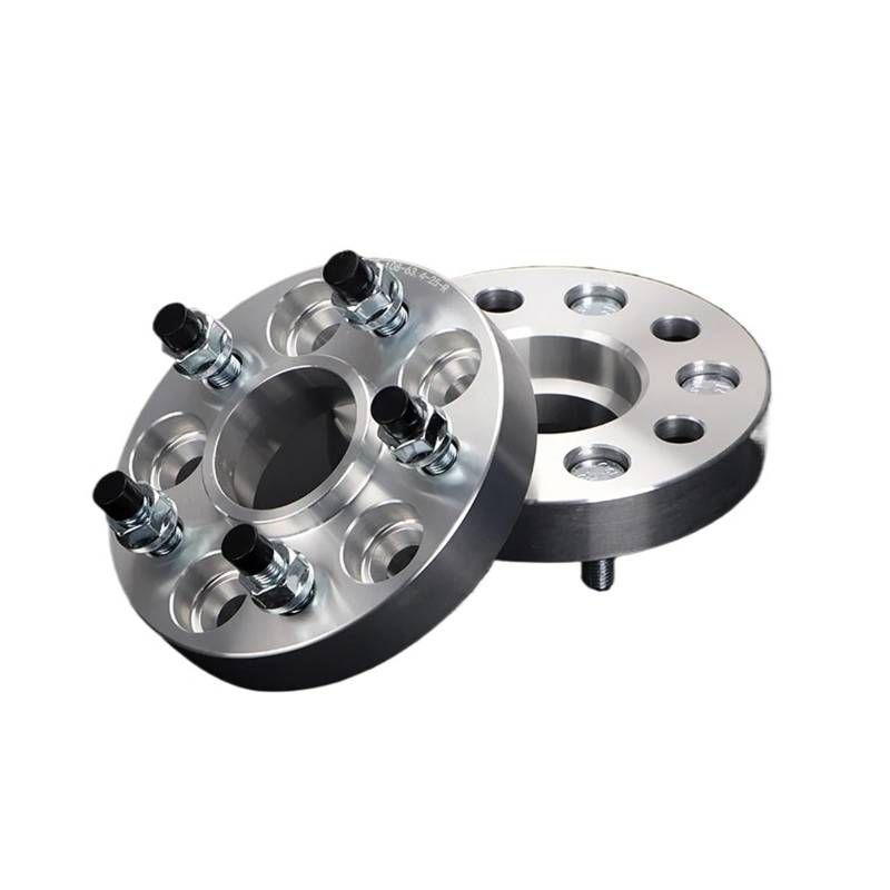 Raddistanzscheiben Für 5 Lug Spurverbreiterungsadapter 2 Stück 20/25/30/35/40/50 mm PCD 5x114,3 CB 67,1 mm Wheel Spacers(2PCS 15mm Silver) von Gtdtixc