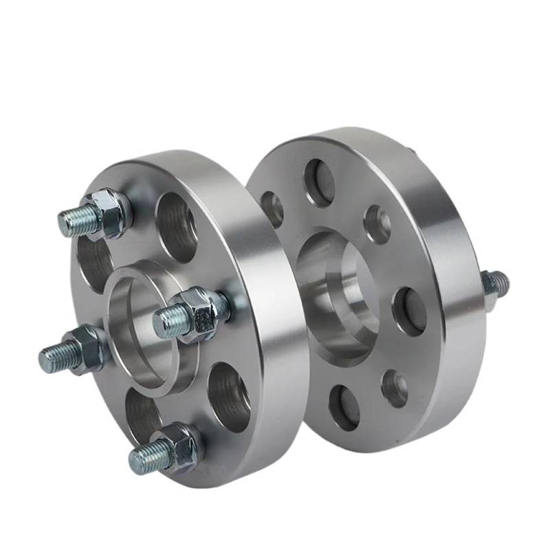 Raddistanzscheiben Für Kia K2 Für Picanto Für Ruiou 2 Stück Spurverbreiterungen Adapter PCD 4X100 Mittelloch 54,1mm Wheel Spacers(2PCS 25mm Silver) von Gtdtixc