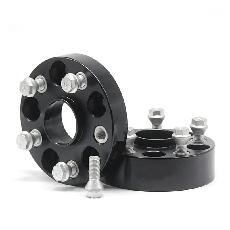 Raddistanzscheiben Für TT Q3 R8 A3 A6 Spurverbreiterungsadapter 2-teilig 20/25/30/35/40/50 mm PCD 5x112 57,1 mm Wheel Spacers(2PCD 35mm Black) von Gtdtixc