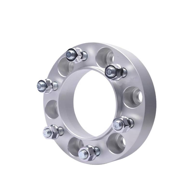 Raddistanzscheiben Für Toyota Für Land Für Cruiser Für Prado Für Hilux Für Revo Für Vigo 2 Stück Spurverbreiterung 6x139,7 CB 106,1 Wheel Spacers(Silver Speace 40mm) von Gtdtixc