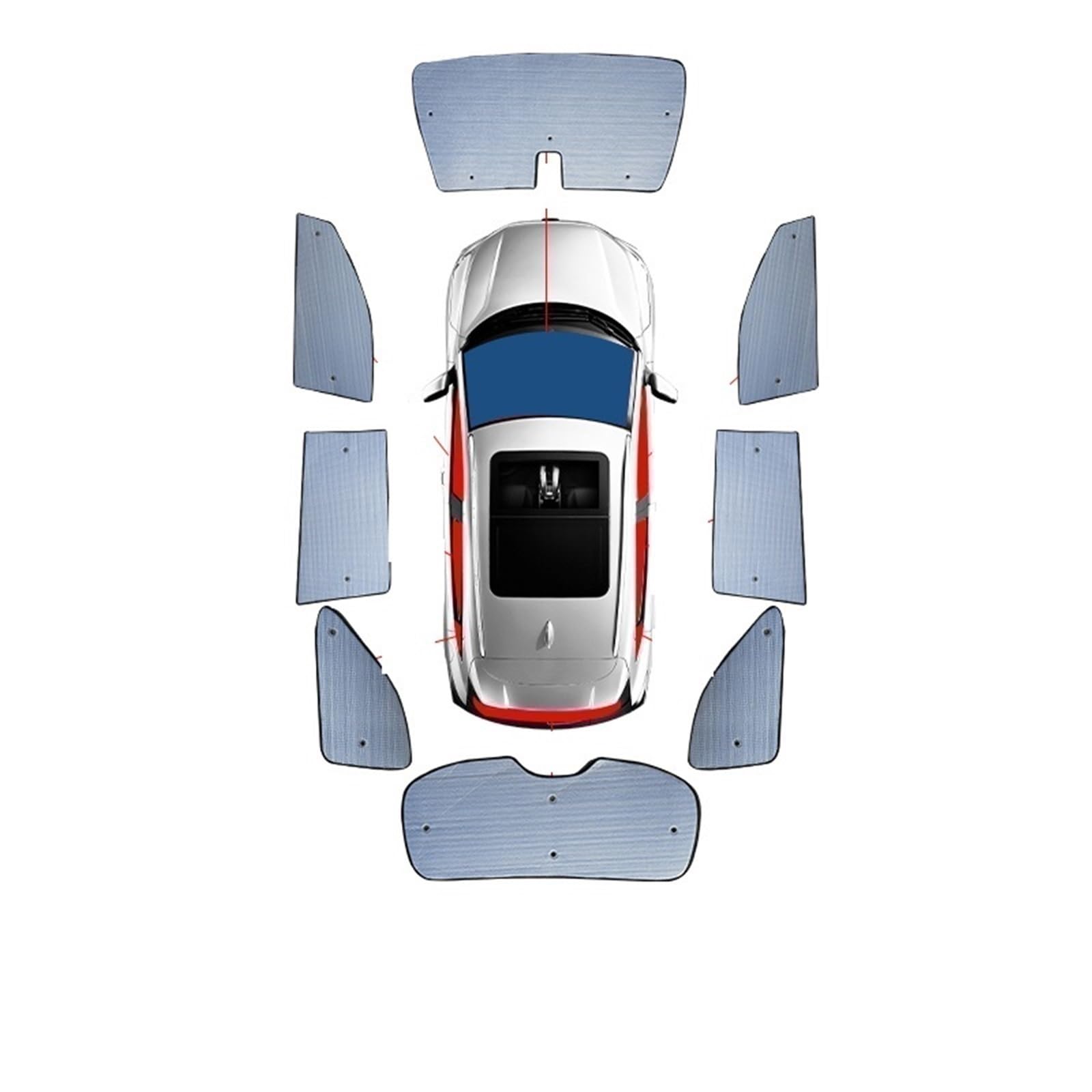 Sonnenschutz Auto Seitenscheibe Für LYNK&CO 01 2021-2023 Auto-Sonnenschutz UV-Schutz Vorhang Sonnenschutz Visier Windschutzscheibenabdeckung Schutz Der Privatsphäre Autozubehör Sonnenblende Auto(Whole von Gtdtixc