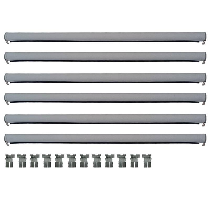 Sonnenschutz Auto Seitenscheibe Für Q5 2009-2018 Mit Kunststoffrohr Auto Panorama Schiebedach Sonnenschutz Vorhang 6 Stücke Sonnenblende Auto(6pcs Gray) von Gtdtixc