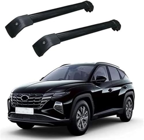 Aluminium Dachträger Relingträger für Hyundai All New Tucson NX4 2021 2022 Dachgepäckträger für Fahrradträger Dachboxen Oder Als Skihalter von GuGuoZZ