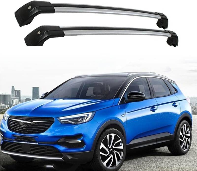 Aluminium Dachträger Relingträger für OPEL Grandland X SUV 2017 2018 2019 Dachgepäckträger für Fahrradträger Dachboxen Oder Als Skihalter von GuGuoZZ