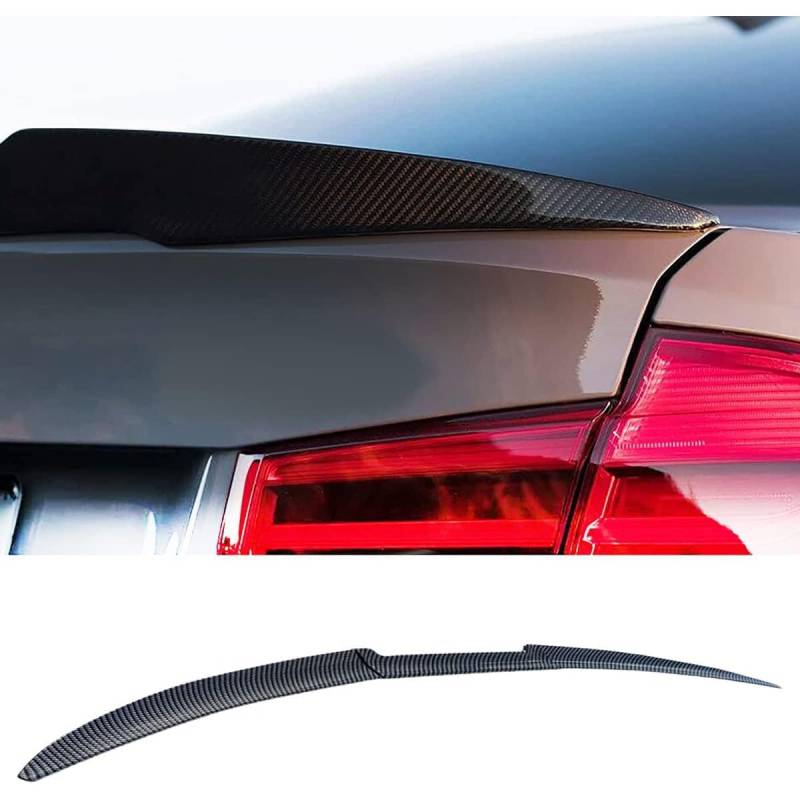 Heckspoiler Spoiler für BM-W 4 Series F36 Gran Coupe 4-Door 2013-2021,Kofferraumspoiler Lippe Heckflügel,Zur Verringerung des Widerstands Heckscheiben Dachspoilerflügel,Carbon Fiber Look von GuYana