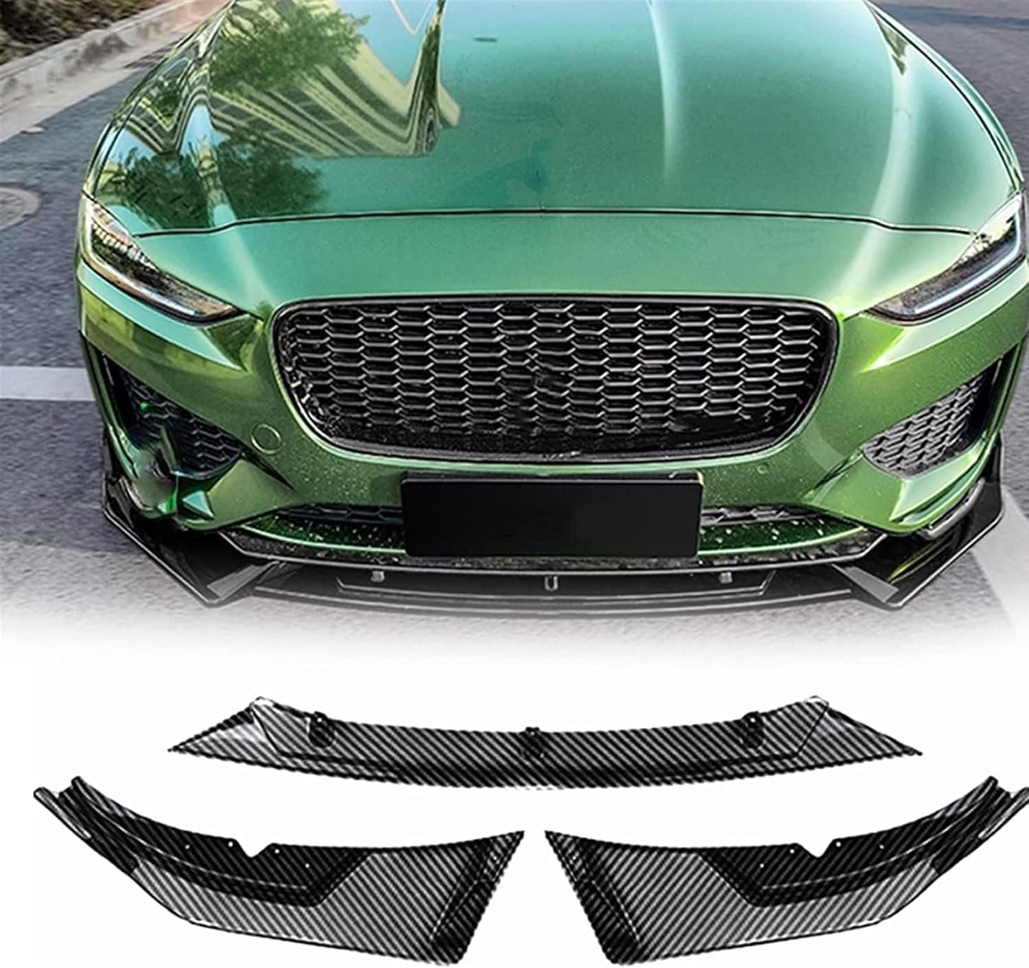 Auto Frontspoiler für Jaguar XE R 2020 Sport, Frontstoßstange Kinnsplitter Lippe/Universal Frontsplitter/Auto Frontlippe von GuanLL