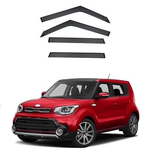 Auto-Windabweiser für Kia Soul MK2-PS 2014-2019,Sonnenblenden/Regenschutz/Windabweiser/Tür-Windabweiser von GuanLL