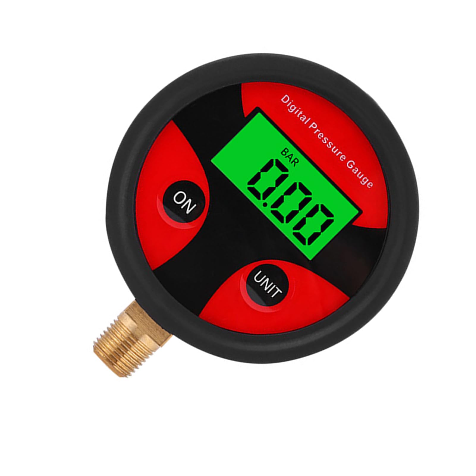 Guangcailun Manometer mit LCD Display mit Hintergrundbeleuchtung zum einfachen Ablesen. Einheiten umfassen PSI ForMPA BAR KG/cm ABS Digitaler Reifendruck von Guangcailun