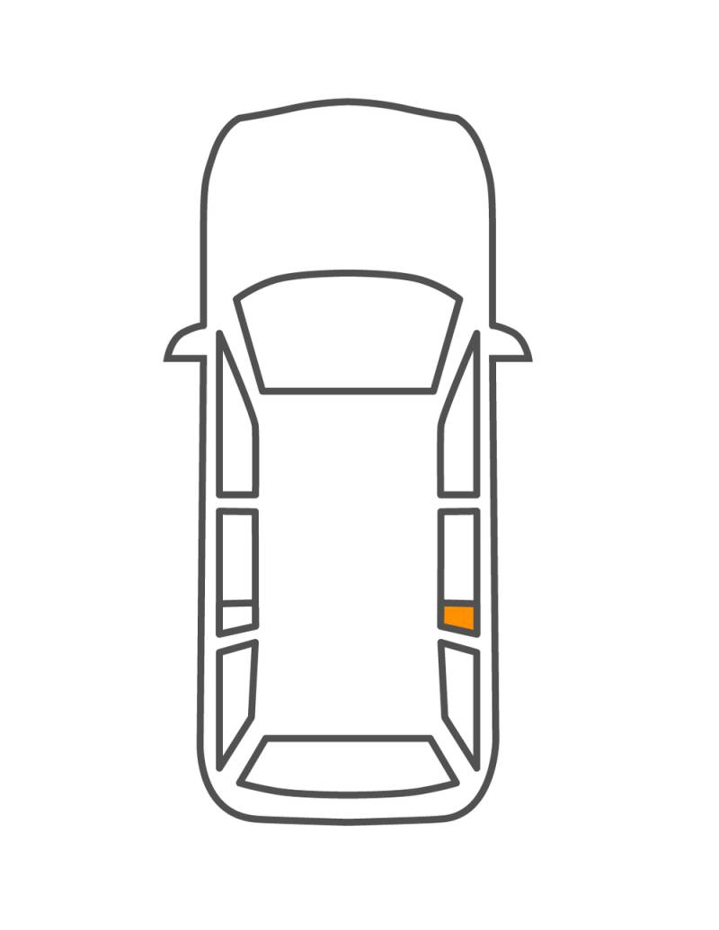 hintere Dreieckscheibe BMW X5 2000- von Glavista