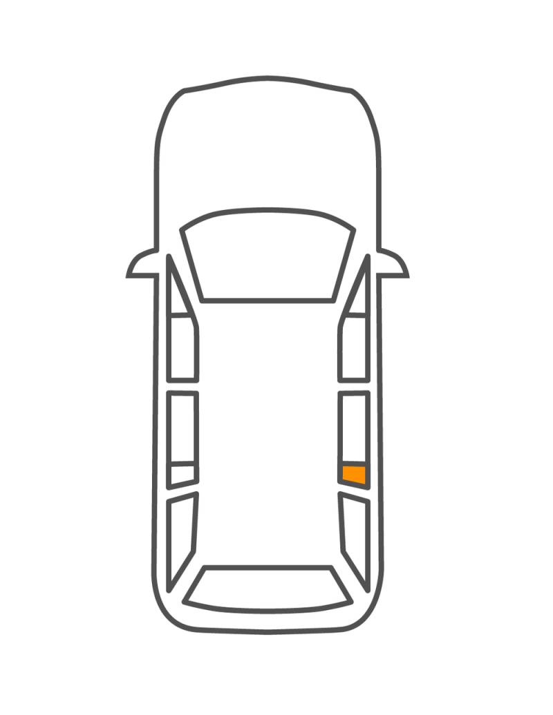 hintere Dreieckscheibe OPEL ZAFIRA 1999- von Glavista