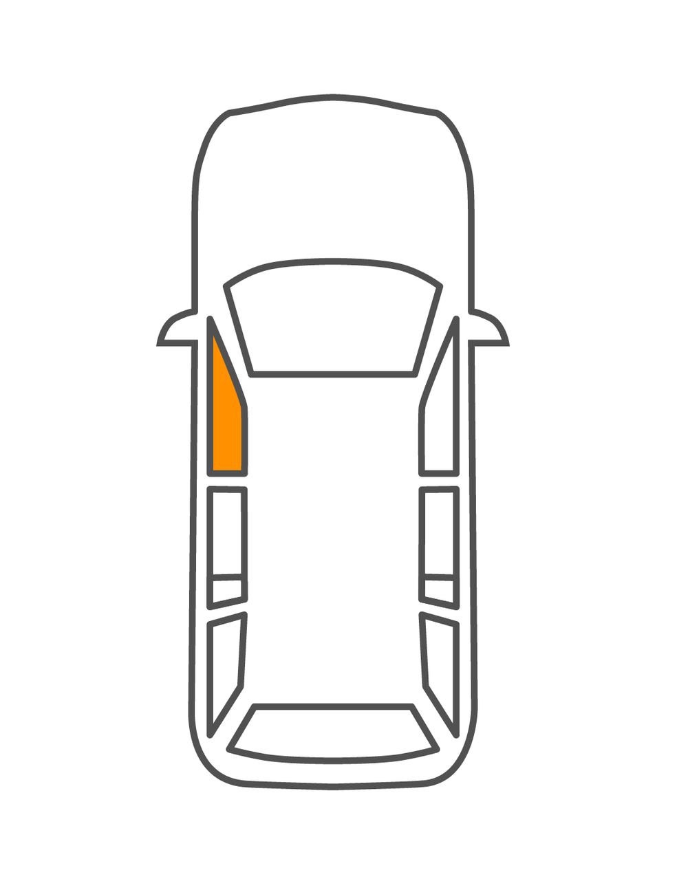 vordere Türscheibe MERCEDES W211 Glavista 5347LGSS4FD von Glavista