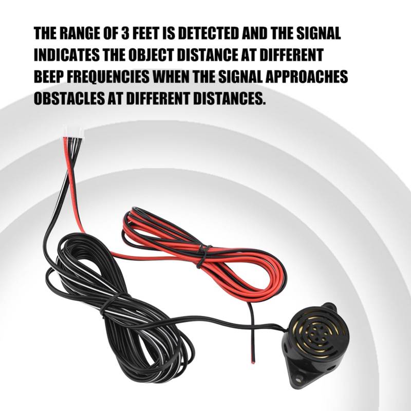 Elektromagnetisches Induktionsradar, Sensor für PKW, LKW, Wohnmobil, Parksensor, Universeller Rückfahralarm für Wohnmobile für Autos von Gugxiom