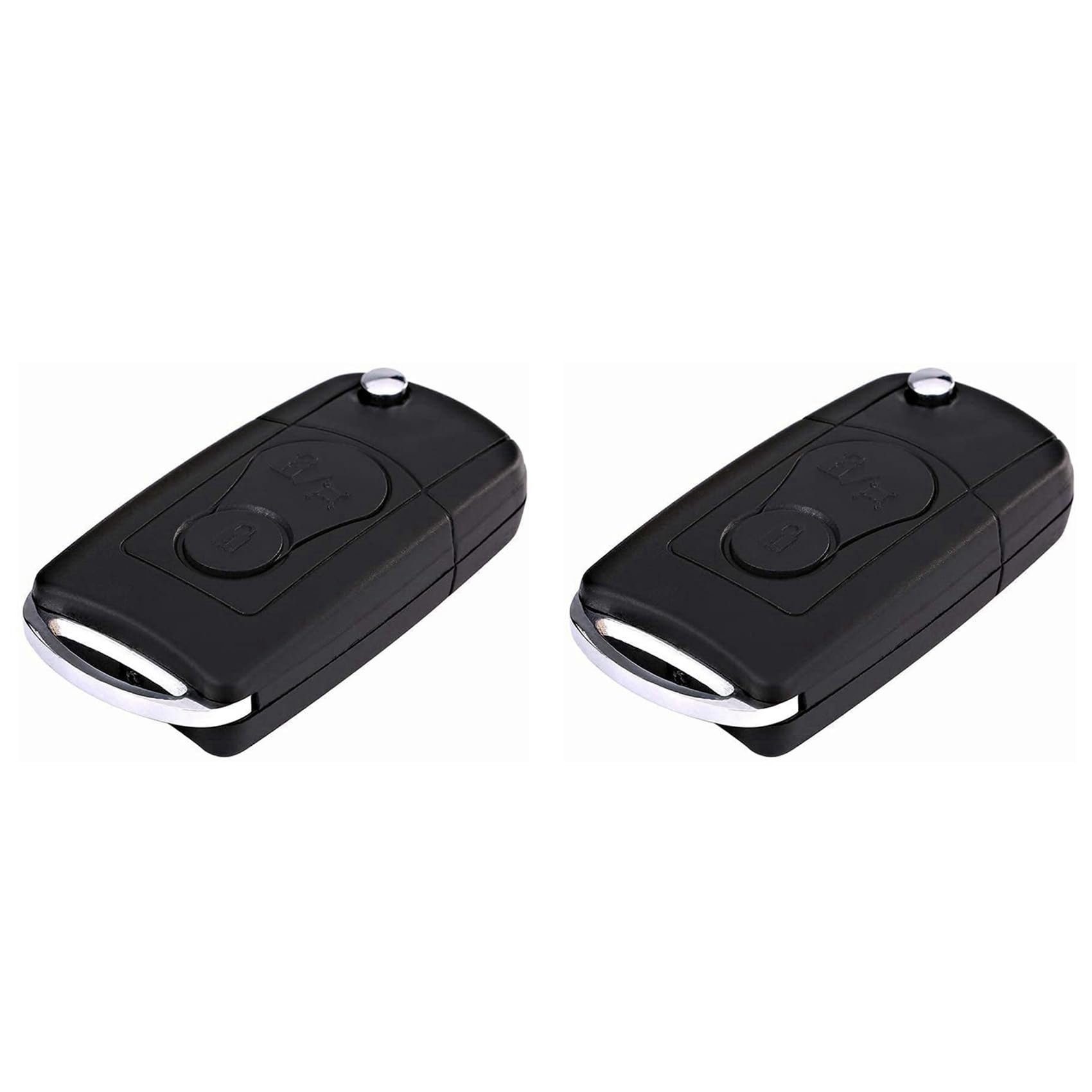 Guihydur 2X für Actyon Flip Remote Auto SchlüSsel HüLle GehäUse 2 Tasten Teile, Schwarz von Guihydur