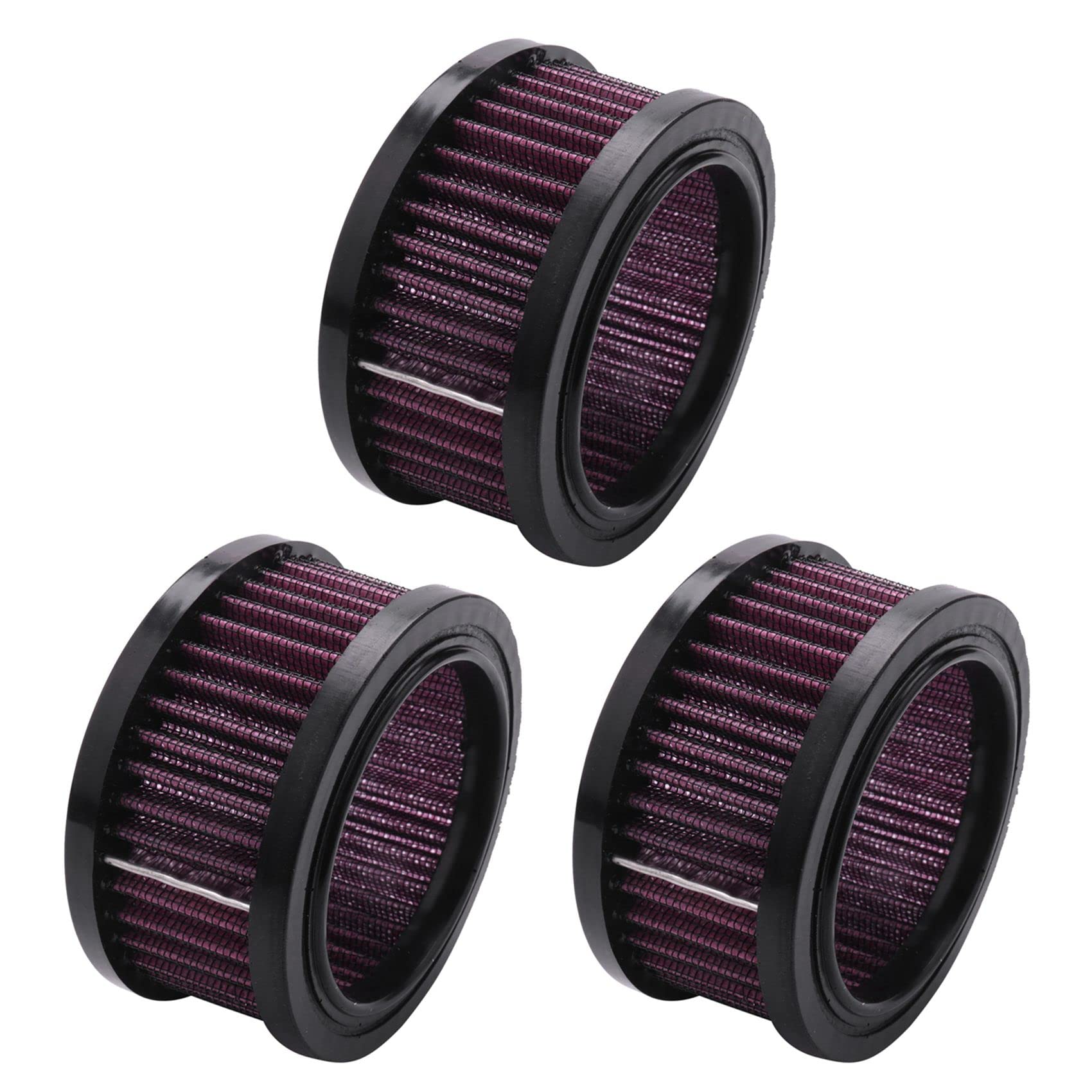 Guihydur 3X Motorrad Universell Luft Reiniger Einlass Filter für XL 883 1200 48 2004-2018 von Guihydur