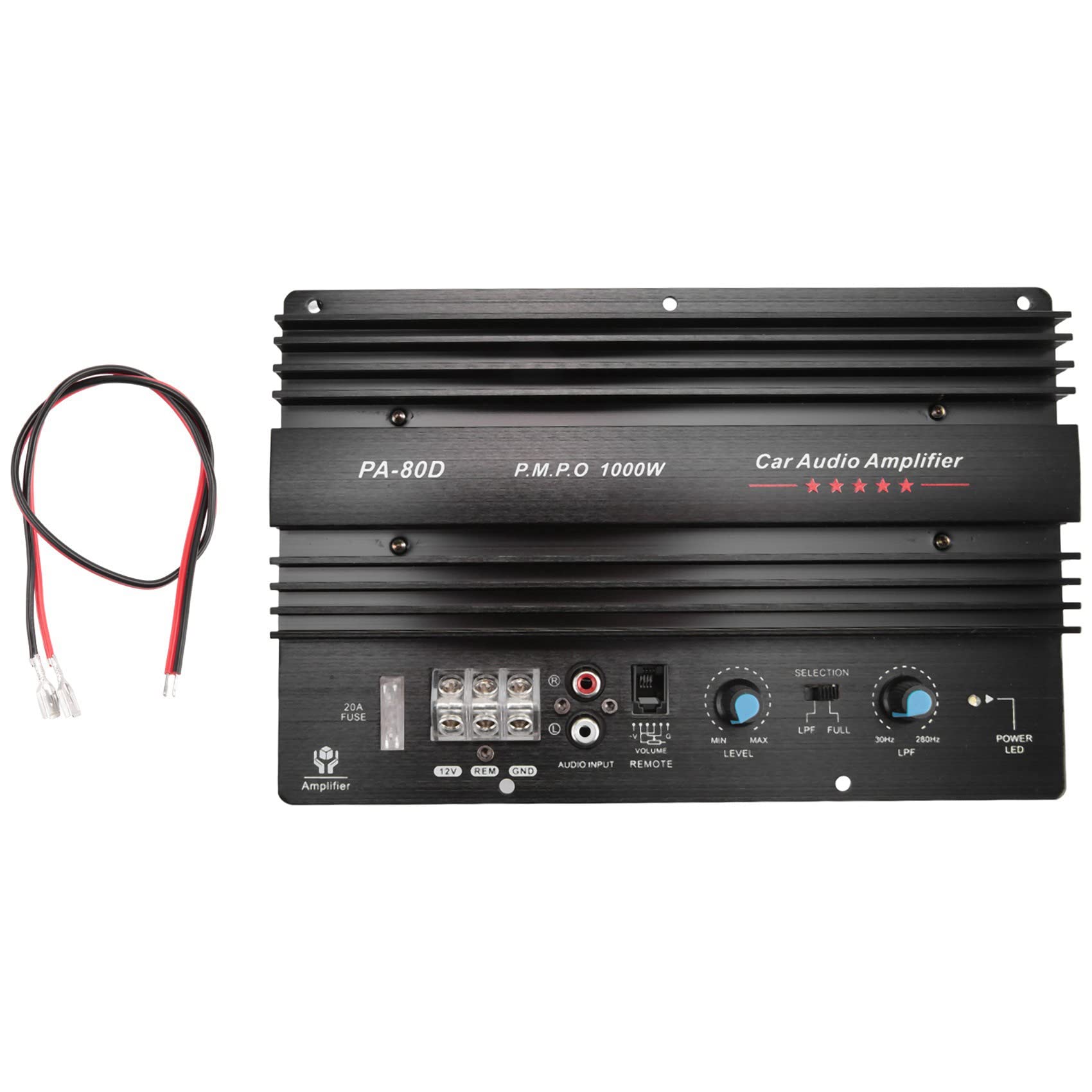 Guihydur PA-80D 12V 1000W Auto Audio Hoch Leistung VerstäRker VerstäRker Platine Leistungsstarker Subwoofer Bass VerstäRker Auto Player von Guihydur