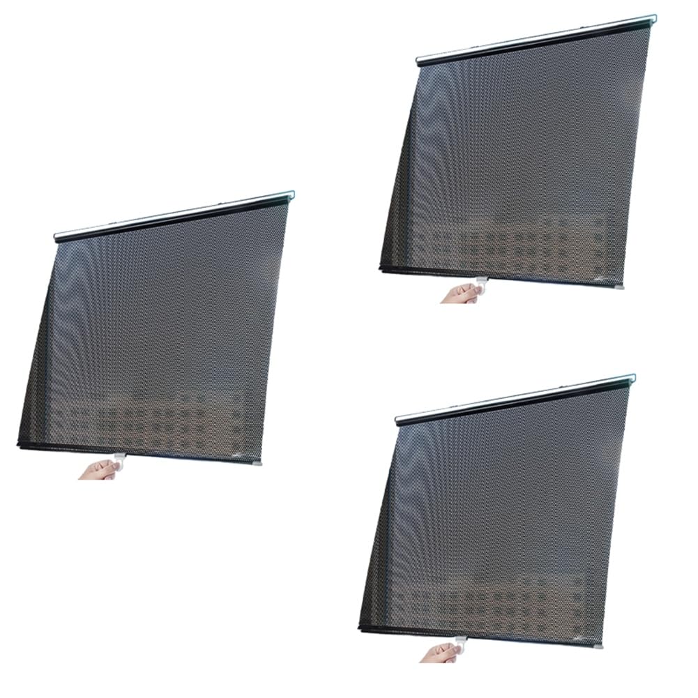 Guihydur Sonnenschutzrollos für Fenster, Vorhänge mit UV-Schutz, Einziehbarer Wärmeisolierender Sonnenschutz Fürs Auto, Sonnenblende 45x125cm von Guihydur