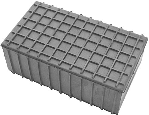 180x100x60mm mit Waffel Gummiauflage Gummi-Unterlage Auflage Wagen-Heber Hebebühne eckig Auto Klotz Rangier-Wagenheber Puffer Reifen Reifenwechsel LKW Räder KFZ Tuning Zubehör von Gummiprodukt