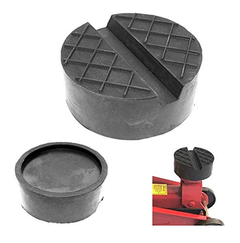 75x30mm Waffel Aussparung Gummi-Unterlage Auflage Wagen-Heber Hebebühne rund Auto Set Klotz Rangier-Wagenheber Puffer Reifen Reifenwechsel LKW Räder KFZ Tuning Zubehör von Gummiprodukt