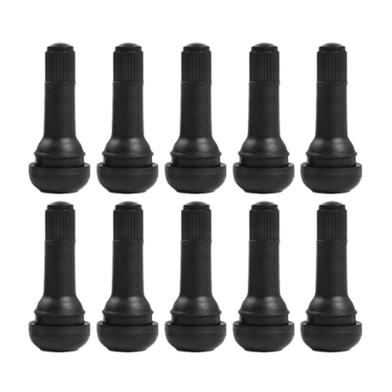 Snap In Valve Stems, Tubeless Tire Valves, Automotive Replacement Tires, Short Rubber Valve Stems, Copper-Wrapped Aluminum, Standard Fitment for Various Vehicles von Gungtj