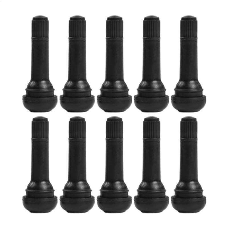 Snap In Valve Stems, Tubeless Tire Valves, Automotive Replacement Tires, Short Rubber Valve Stems, Copper-Wrapped Aluminum, Standard Fitment for Various Vehicles von Gungtj