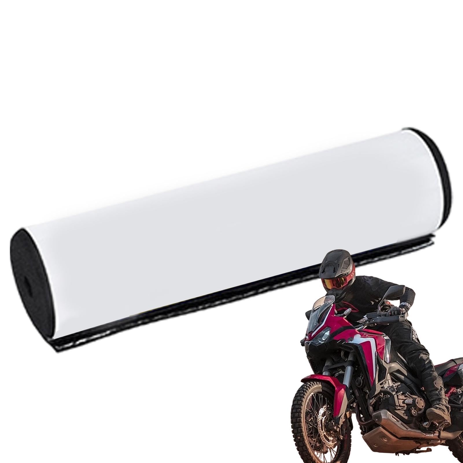 Gupcaqosjw Lenkerpolster Für Fahrrad | Lenkerschutzpolster | 20x5 Cm Dirt Bike Lenkerpolster | Rundes Schaumstoff-Schutzpolster Für Motorradlenker, Präzise Passform Für Den Lenker, White von Gupcaqosjw