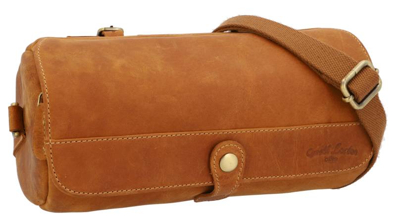 Gusti Lenkertasche Leder - Roberto Umhängetasche 2in1 Fahrradtasche Ledertasche Vintage Braun Leder von Gusti