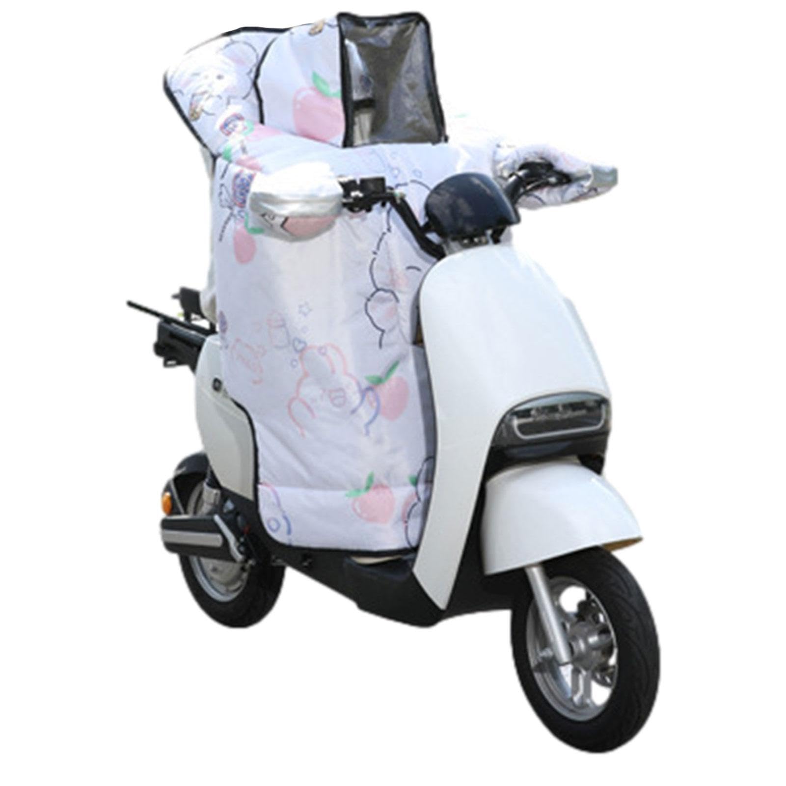 Guvbkfaw Motorrad-Beinschutz-Schürze, Winter-Motorrad-Windschutzscheiben-Steppdecke - Roller-Bein-Schürze-Decke - Wasserdichter Winter-Scooter-Shield-Kniewärmer für Elektrofahrräder und Motorräder von Guvbkfaw