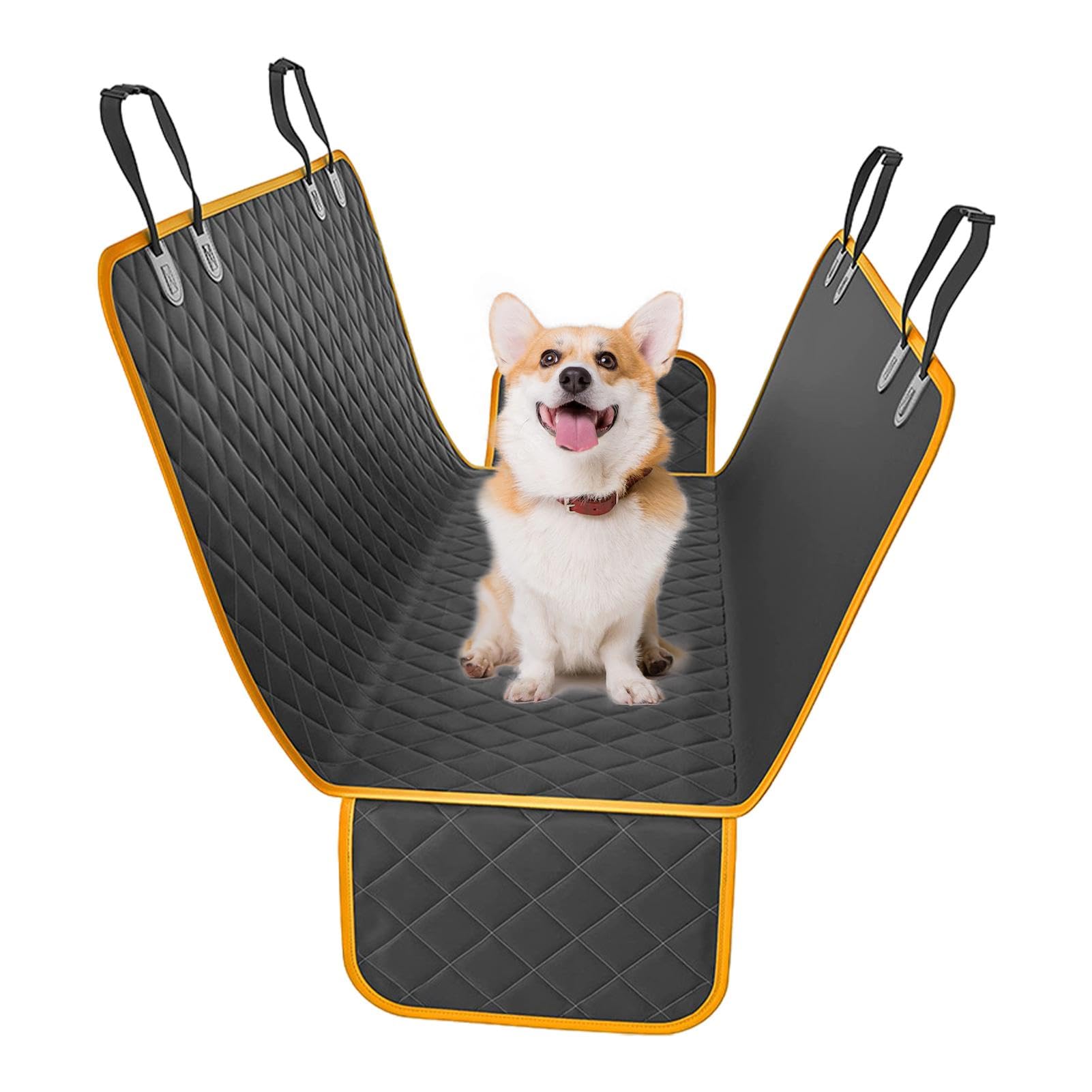 Gvblkq Car Dog Cover Back Seat, Soft Car Backseat Dog Mat, Pet Car Seat Protector, Back Seat Extender Dog Hammock, Dog Car Seat Cover, Waterproof Dog Car Mat, Pet Seat Protector, Easy Clean Dog Ham von Gvblkq