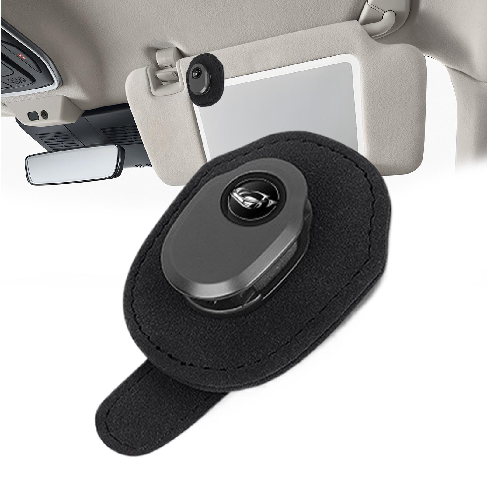 Gvblkq Sonnenbrillen-Organizer für Auto, Auto-Clip, Brillenhalter, Auto-Innenzubehör für und Pickup-LKW, (8 x 5,5 cm), mühelose Installation von Gvblkq