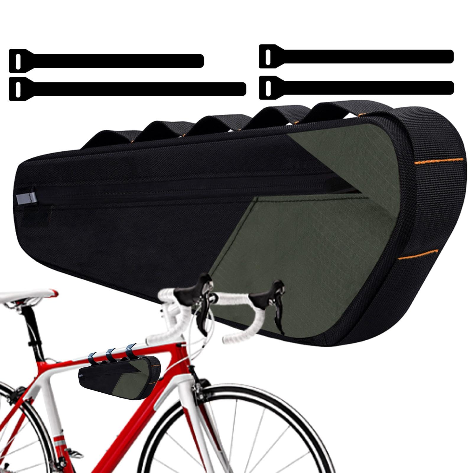 Lightweight Bike Accessories, Durable Waterproof Bag, Bike Frame Organizer, Cycling Gear Holder, Compact Bike Pouch, Versatile Bicycle Storage, Essential Cycling Accessories, Multi-Use Bike Bag, von Gvblkq