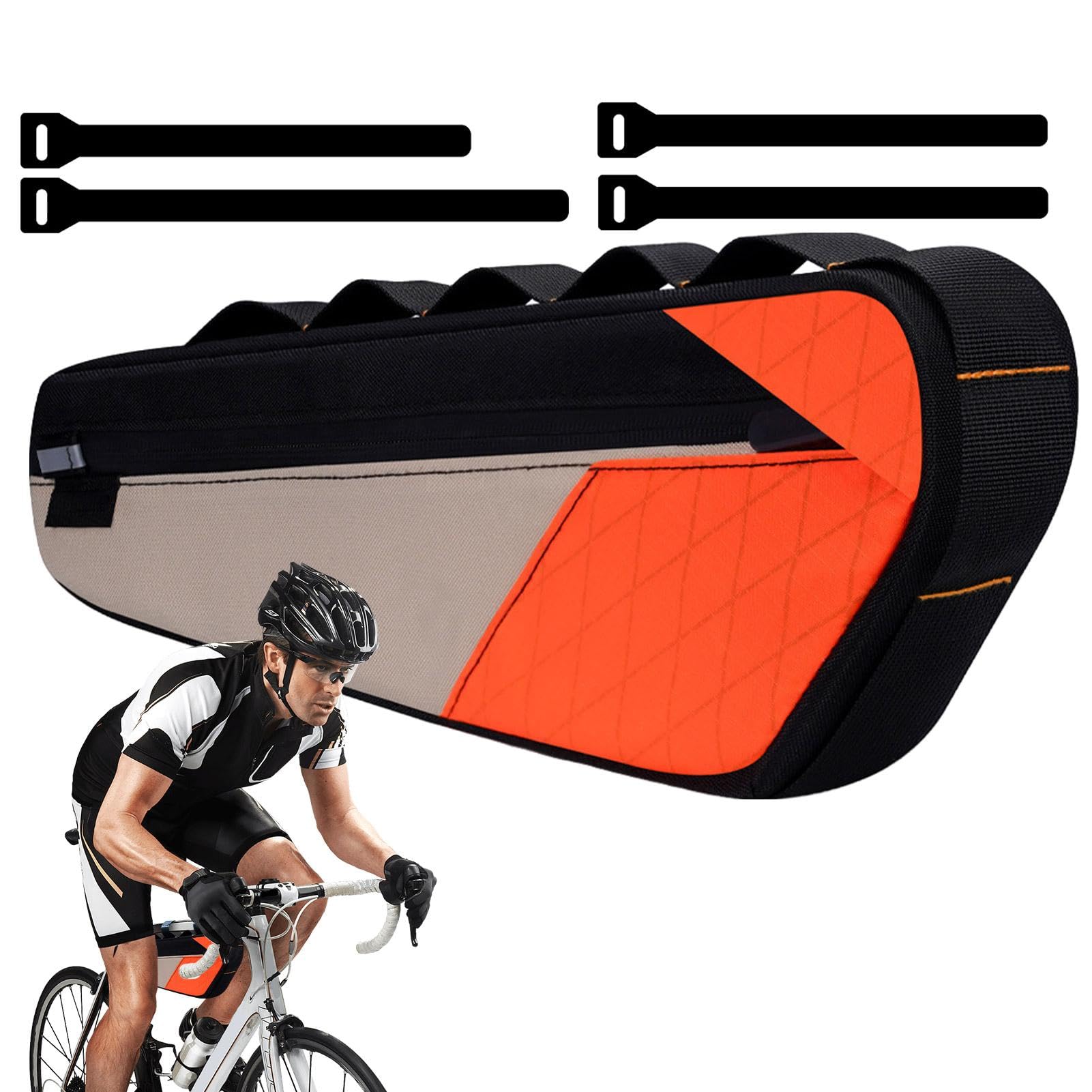 Lightweight Bike Accessories, Durable Waterproof Bag, Bike Frame Organizer, Cycling Gear Holder, Compact Bike Pouch, Versatile Bicycle Storage, Essential Cycling Accessories, Multi-Use Bike Bag, von Gvblkq