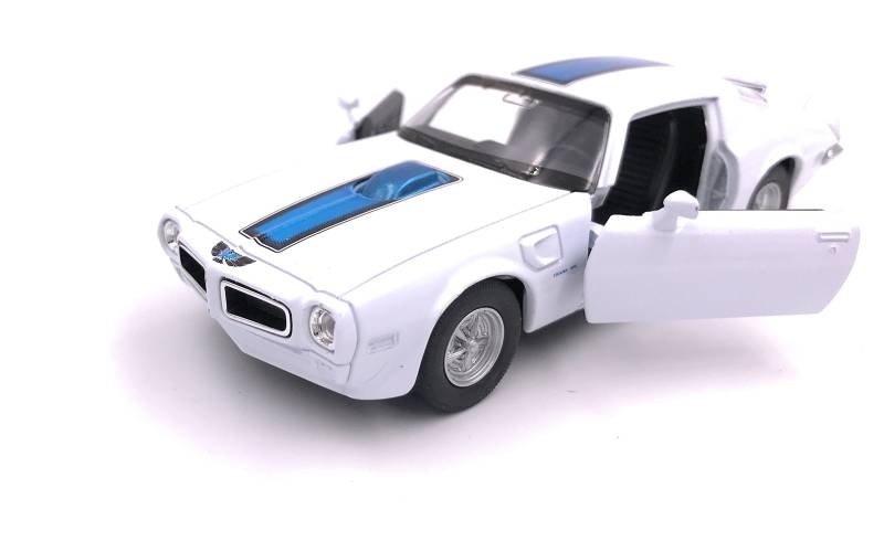 H-Customs 1972 Pontiac Firebird Trans Am - Modellauto Auto Lizenzprodukt 1:34-1:39 weiß von H-Customs