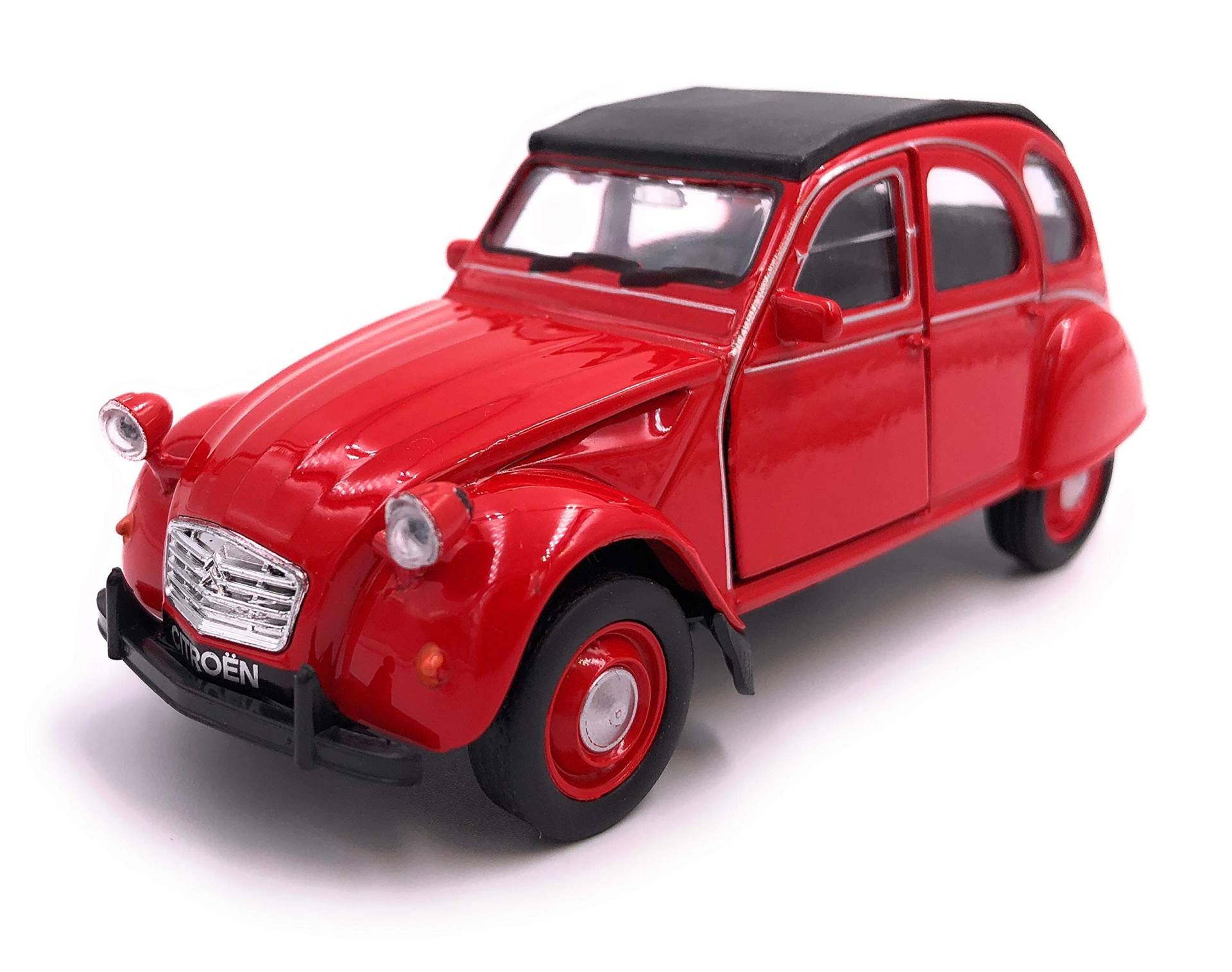 H-Customs 2CV Cabrio Modellauto Auto Lizenzprodukt 1:34-1:39 Rot zu von H-Customs