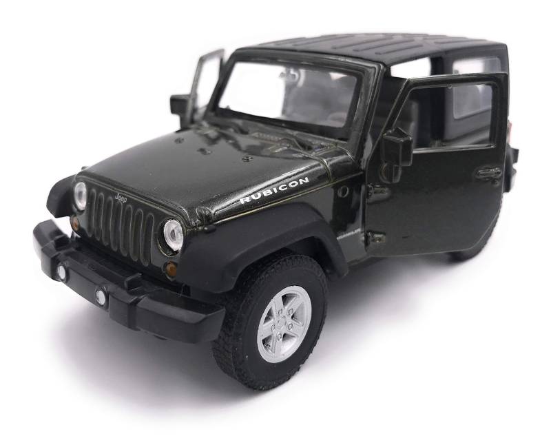 H-Customs Jeep Wrangler Rubicon Modellauto Auto Lizenzprodukt 1:34-1:39 Schwarz zu von H-Customs