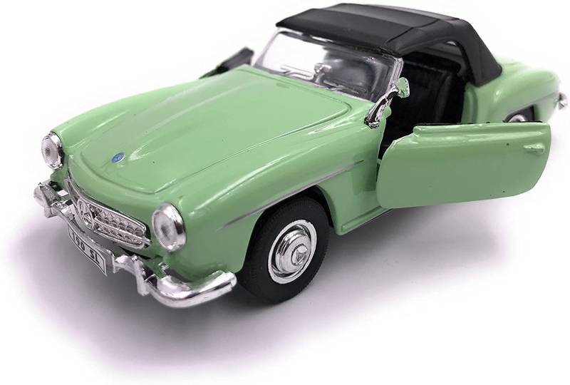 H-Customs Mercedes Benz 190 SL Modellauto Auto Lizenzprodukt 1:34 zufällige Farbauswahl von H-Customs