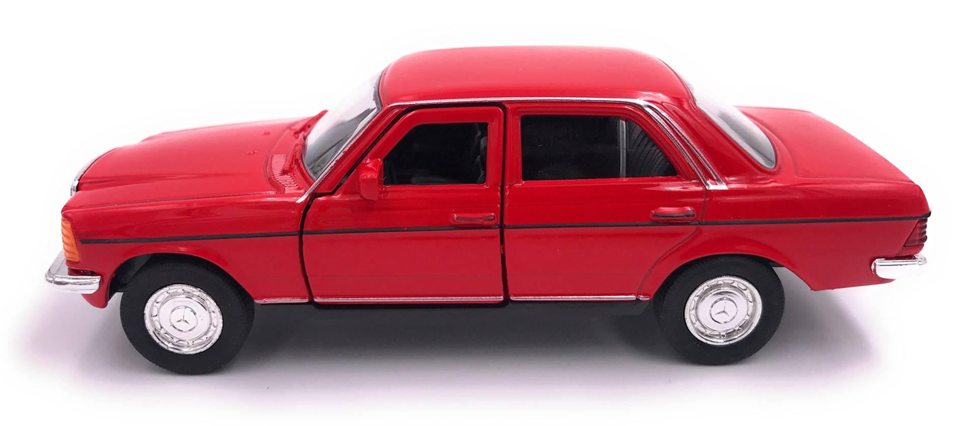 H-Customs E-Klasse W123 Modellauto Auto Lizenzprodukt 1:34 zufällige Farbauswahl von H-Customs