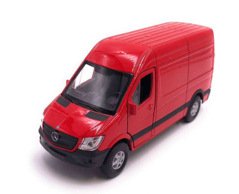 H-Customs Sprinter Modellauto Auto Lizenzprodukt 1:34-1:39 Rot von H-Customs