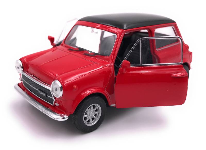 H-Customs Mini Cooper 1300 Modellauto Auto Lizenzprodukt 1:34-1:39 Rot von H-Customs